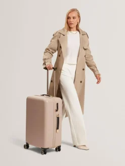 Online Ted Baker Icon Case Croc Medium Suitcase Nude