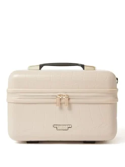 Outlet Ted Baker Icon Case Croc Vanity Case Nude