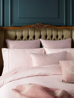 Hot Ted Baker Silky Smooth Plain Dye 250 Thread Count 100% Cotton Duvet Cover Pink