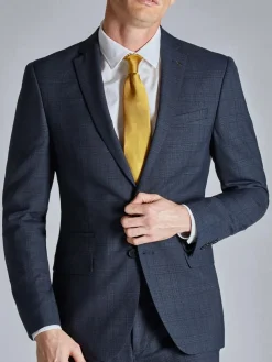 Discount Ted Baker Tailoring Blue Ara Textured Check Slim Fit Jacket