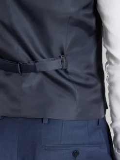 Ted Baker Tailoring Blue Premium Panama Waistcoat^ Vests