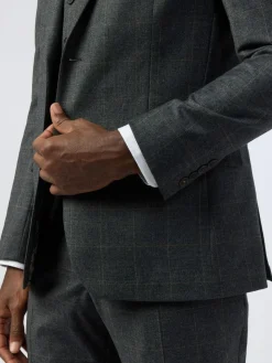 Clearance Ted Baker Tailoring Grey Slim Fit Overcheck Jacket