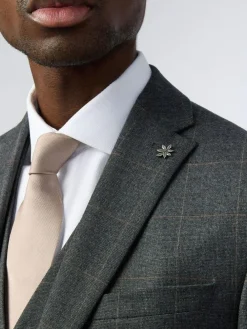 Clearance Ted Baker Tailoring Grey Slim Fit Overcheck Jacket