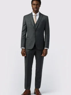 Clearance Ted Baker Tailoring Grey Slim Fit Overcheck Jacket