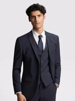 Ted Baker Tailoring Premium Navy Blue Panama Slim Suit Jacket^ Blue Suits|Suits & Tuxedos