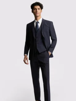 Ted Baker Tailoring Premium Navy Blue Panama Slim Suit Jacket^ Blue Suits|Suits & Tuxedos