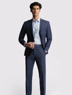 Ted Baker Tailoring Premium Blue Panama Slim Suit Jacket