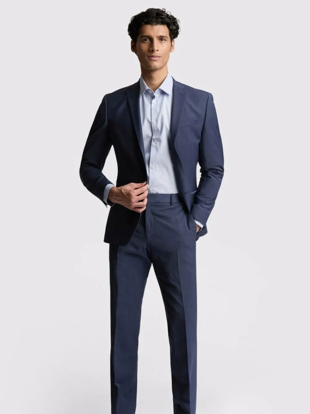 Ted Baker Tailoring Premium Blue Panama Slim Suit Jacket