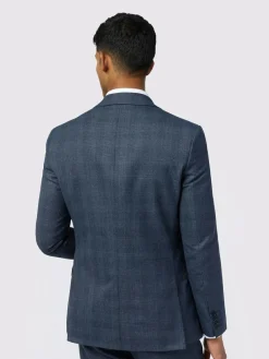 Ted Baker Tailoring Slim Blue Byrne Plum Check Jacket^ Blue Suits