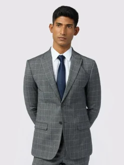 Clearance Ted Baker Tailoring Slim Grey Hilson Charc Text Jackets