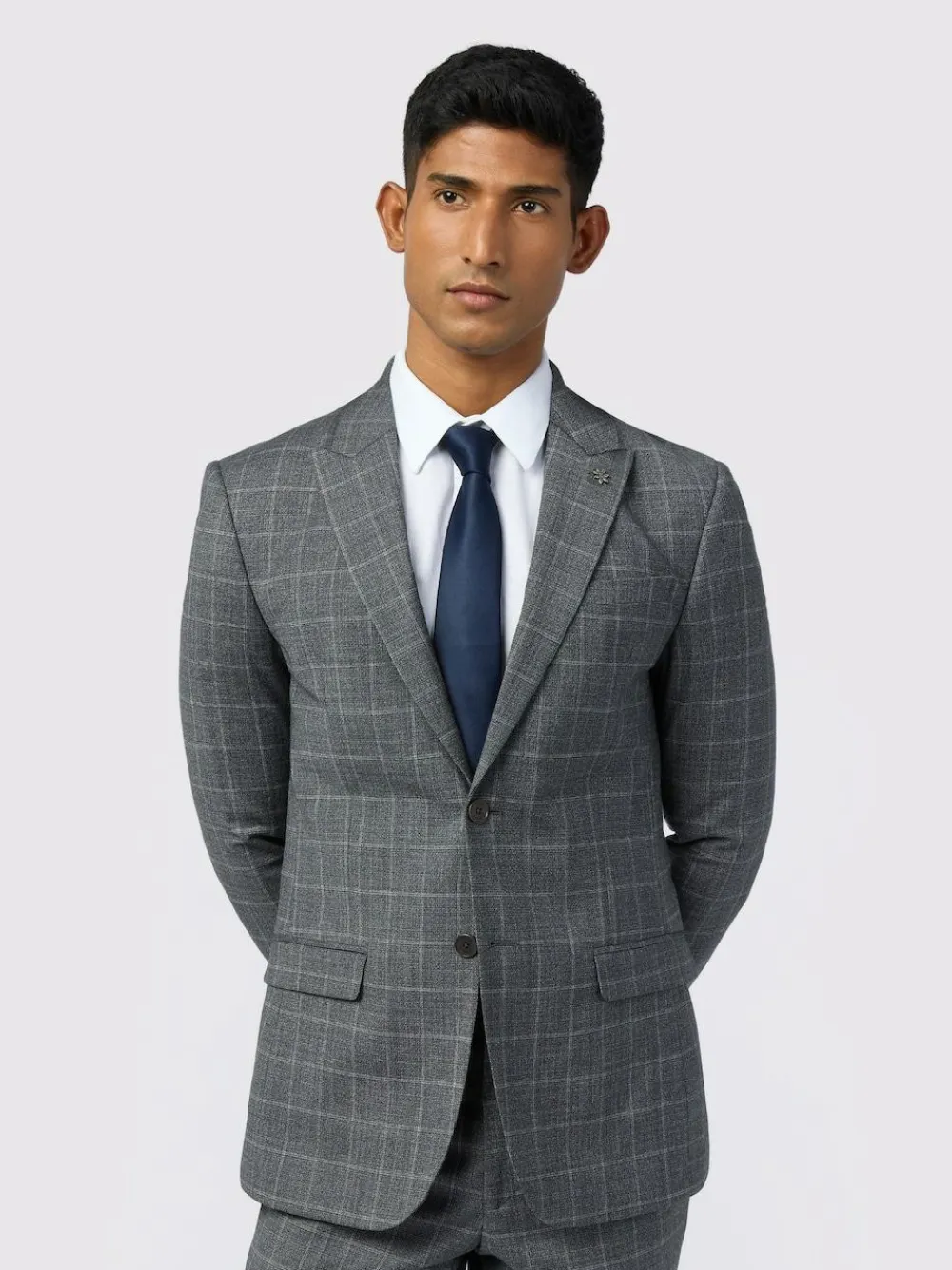 Clearance Ted Baker Tailoring Slim Grey Hilson Charc Text Jackets