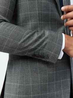 Clearance Ted Baker Tailoring Slim Grey Hilson Charc Text Jackets