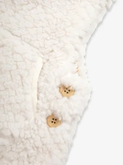 The Little Tailor Baby Chunky Sherpa Fleece Dungarees and Bodysuit Set^ Bodysuits & Vests|Vests