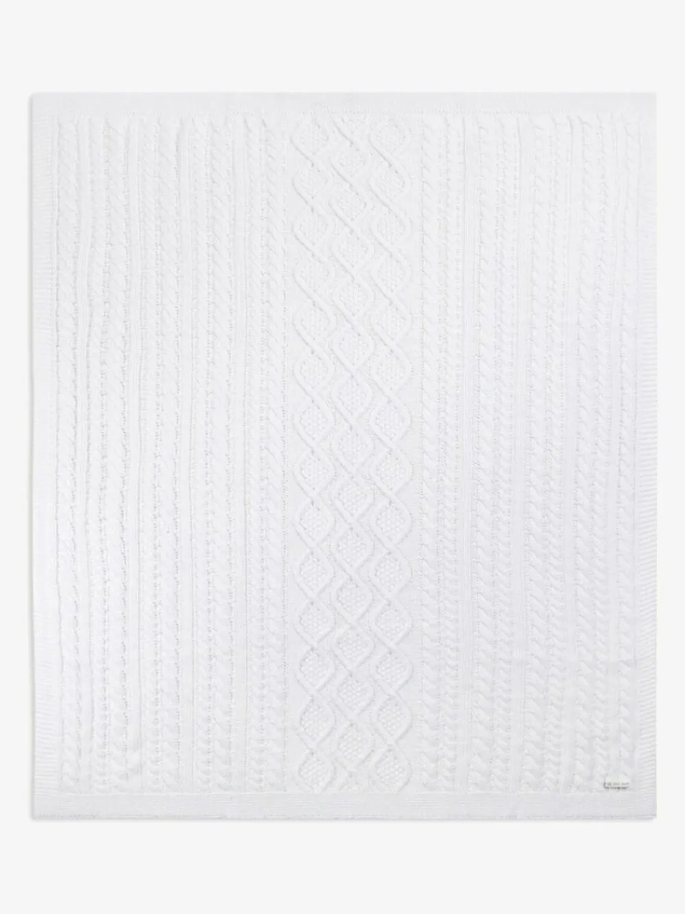 The Little Tailor Baby Fisherman Cable Knitted Blanket^ Nursery Bedding|Blankets