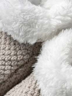 The Little Tailor Baby Knitted Plush Lined Boots^ Shoes