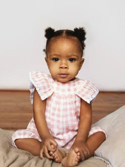 The Little Tailor Baby Muslin 100% Cotton Playsuit^ Jumpsuits & Playsuits