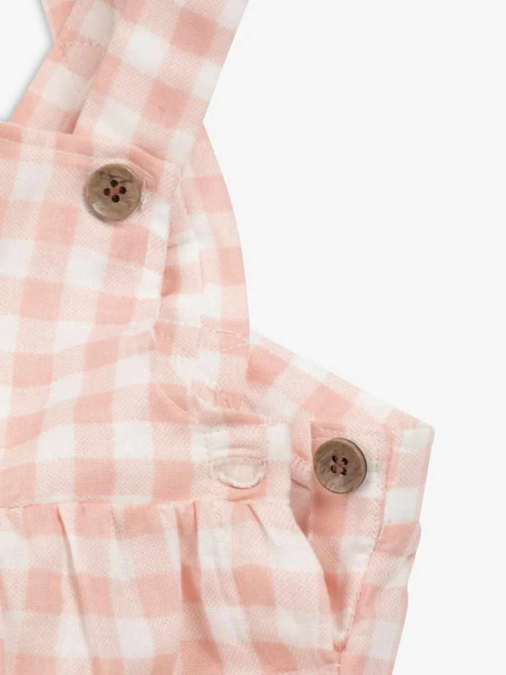 New The Little Tailor Baby Woven Shorty 100% Cotton Dungarees