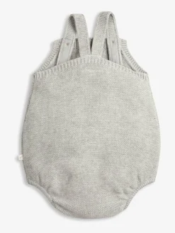 Outlet The Little Tailor Grey Stylish 100% Cotton Baby Knitted Romper