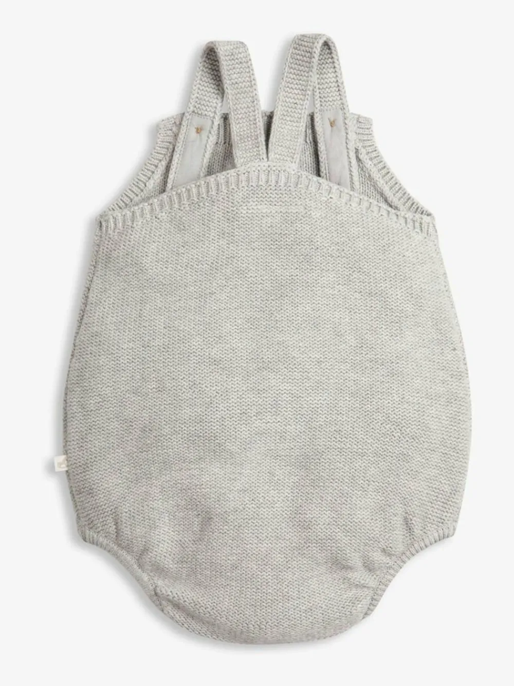 Outlet The Little Tailor Grey Stylish 100% Cotton Baby Knitted Romper