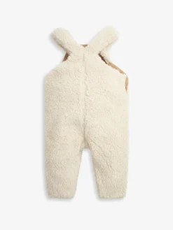 The Little Tailor Sherpa Fleece Cosy Baby Dungaree^BOY Dungarees