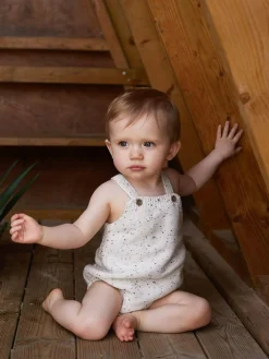 Online The Little Tailor Stylish Baby Knitted 100% Cotton Romper Oatmeal