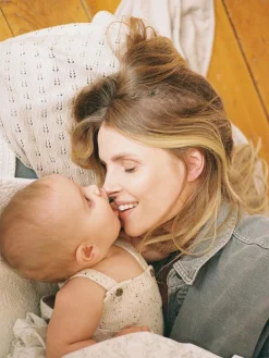 Online The Little Tailor Stylish Baby Knitted 100% Cotton Romper Oatmeal