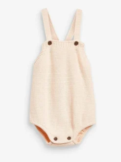 Outlet The Little Tailor Stylish Baby Knitted 100% Cotton Romper Pink