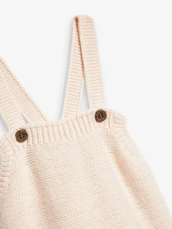 Outlet The Little Tailor Stylish Baby Knitted 100% Cotton Romper Pink