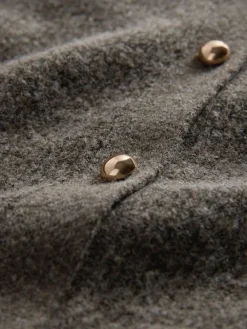 Outlet The Set 2 Pack Chunky Rib Knitted Cardigans With Wool Brown Marl/Cream