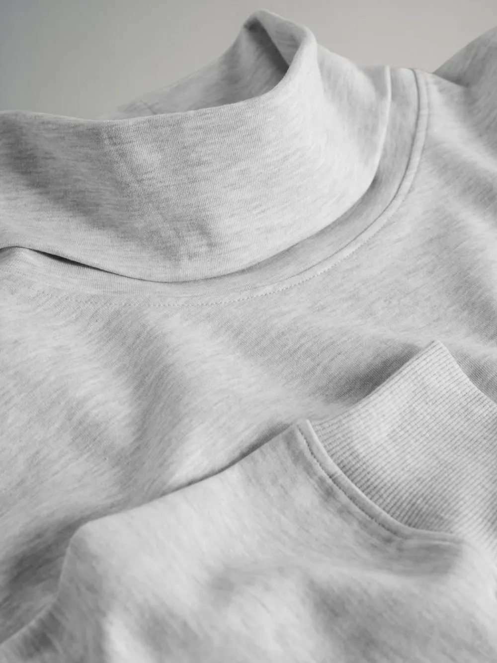 The Set 2 Pack Cowl Neck Long Sleeve Sweat Tops Navy/Grey Marl