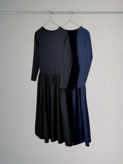 The Set 2 Pack Drop Waist Long Sleeve Dresses Navy Blue/Black