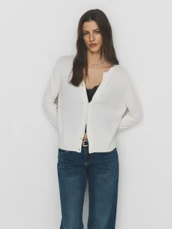 The Set 4 Pack Fine Knit Button Through Cardigan Navy Blue/Light Blue/Cream^Women Knitwear|Knitwear