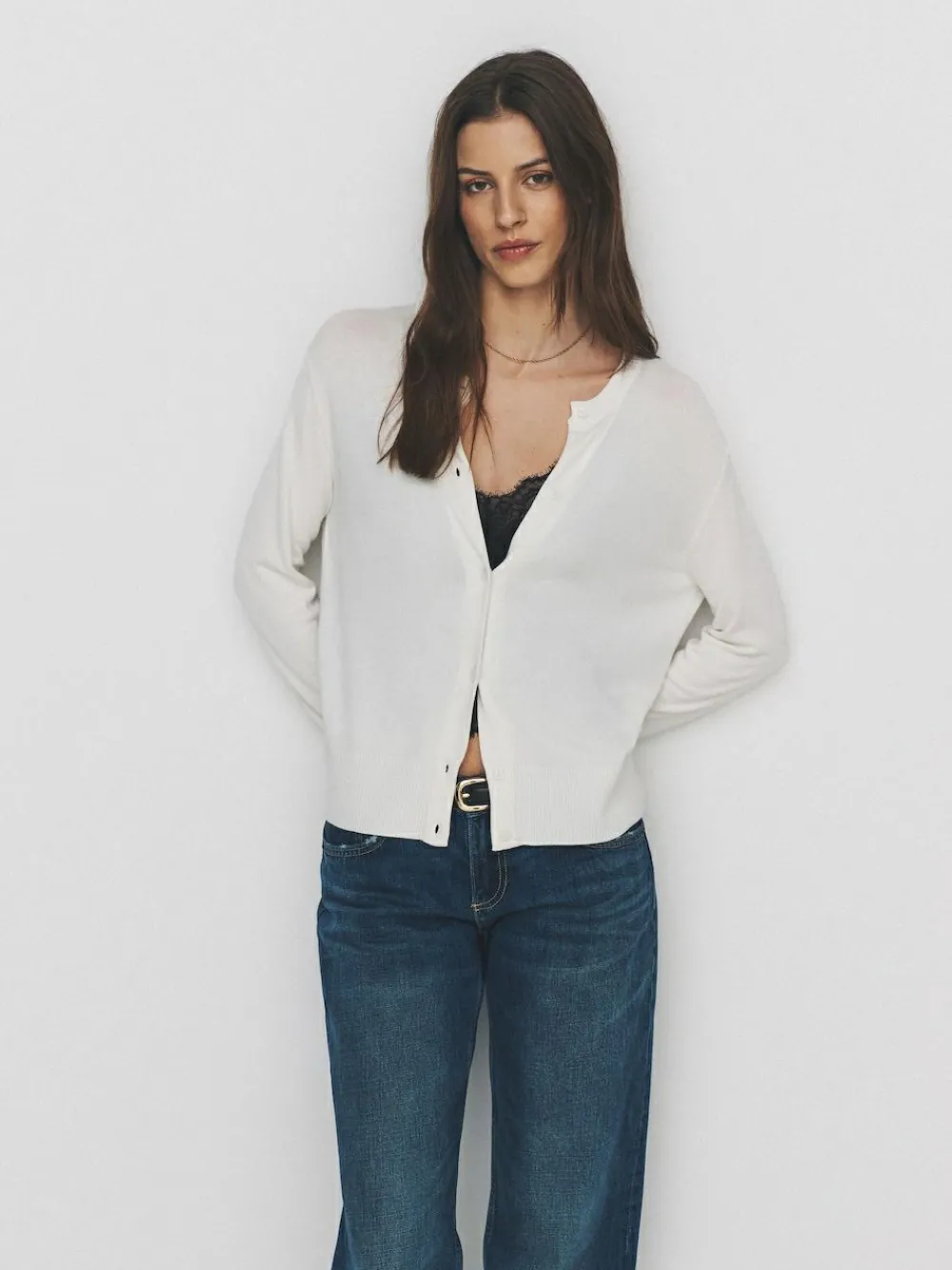 The Set 4 Pack Fine Knit Button Through Cardigan Navy Blue/Light Blue/Cream^Women Knitwear|Knitwear