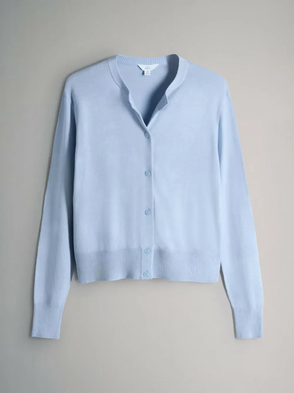 The Set 4 Pack Fine Knit Button Through Cardigan Navy Blue/Light Blue/Cream^Women Knitwear|Knitwear