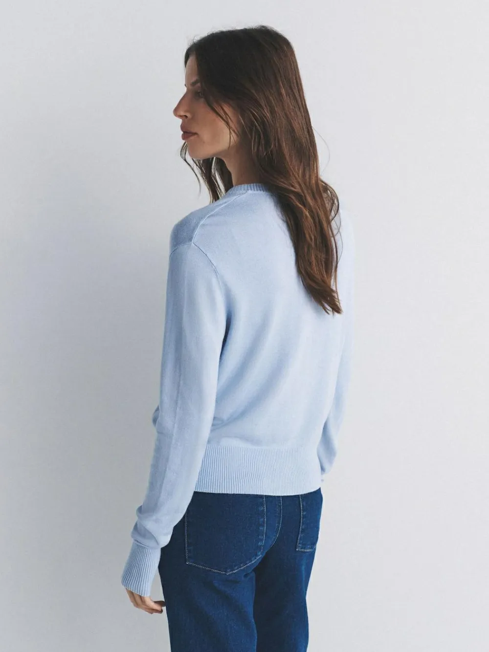 The Set 4 Pack Fine Knit Button Through Cardigan Navy Blue/Light Blue/Cream^Women Knitwear|Knitwear
