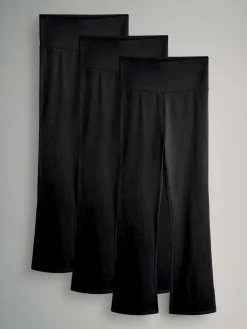 Discount The Set 3 Pack Flared Leggings Black