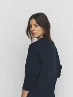 The Set 2 Pack Henley Sweatshirts Navy/Grey Marl^Women Hoodies & Sweatshirts