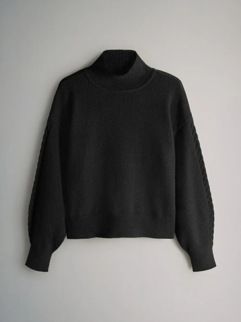 The Set 2 Pack High Neck Jumper/Cardigan Black Cable^Women Knitwear|Knitwear
