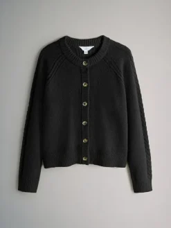 The Set 2 Pack High Neck Jumper/Cardigan Black Cable^Women Knitwear|Knitwear