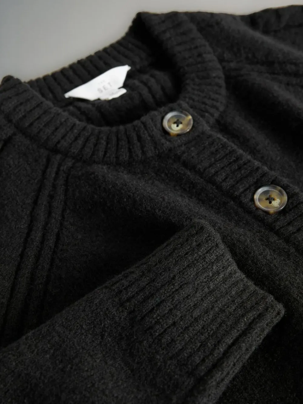 The Set 2 Pack High Neck Jumper/Cardigan Black Cable^Women Knitwear|Knitwear