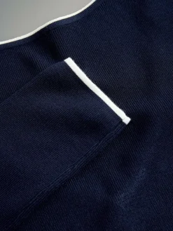 The Set 2 Pack Knitted Tipped Scoop Back Tops Ecru/Navy Blue^Women Nightwear|Knitwear