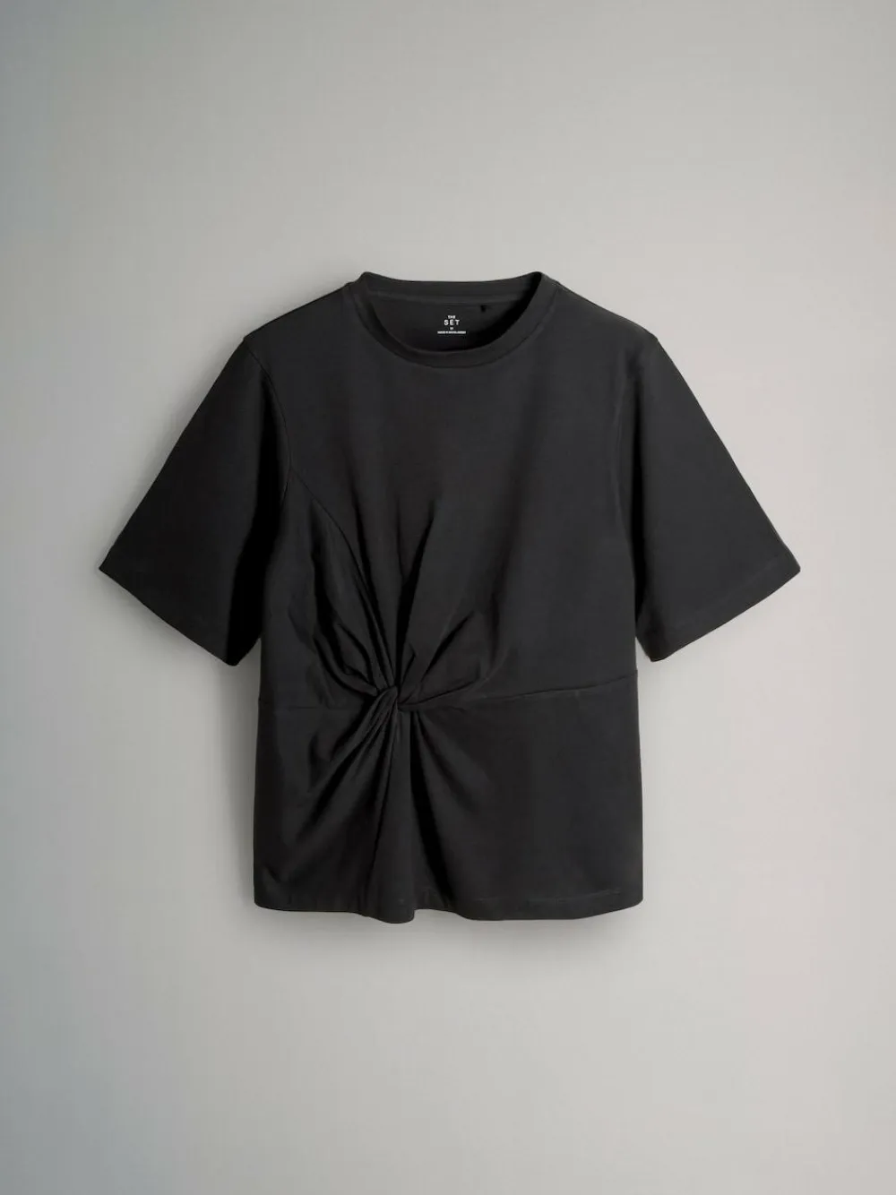 The Set 3 Pack Knot Front T-Shirts Black/White/Stripe^Women Nightwear|Tops & T-Shirts