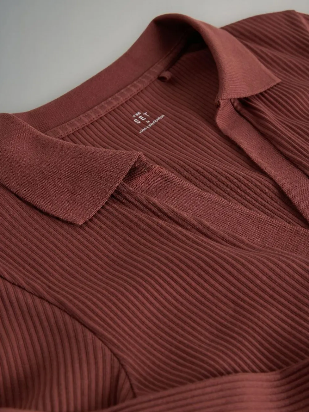 The Set 3 Pack Long Sleeve Ribbed Polo Top^Women Nightwear|Tops & T-Shirts