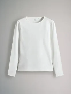 Clearance The Set 7 Pack Long Sleeve Crew Neck T-Shirts Stripe/Black/Grey/White