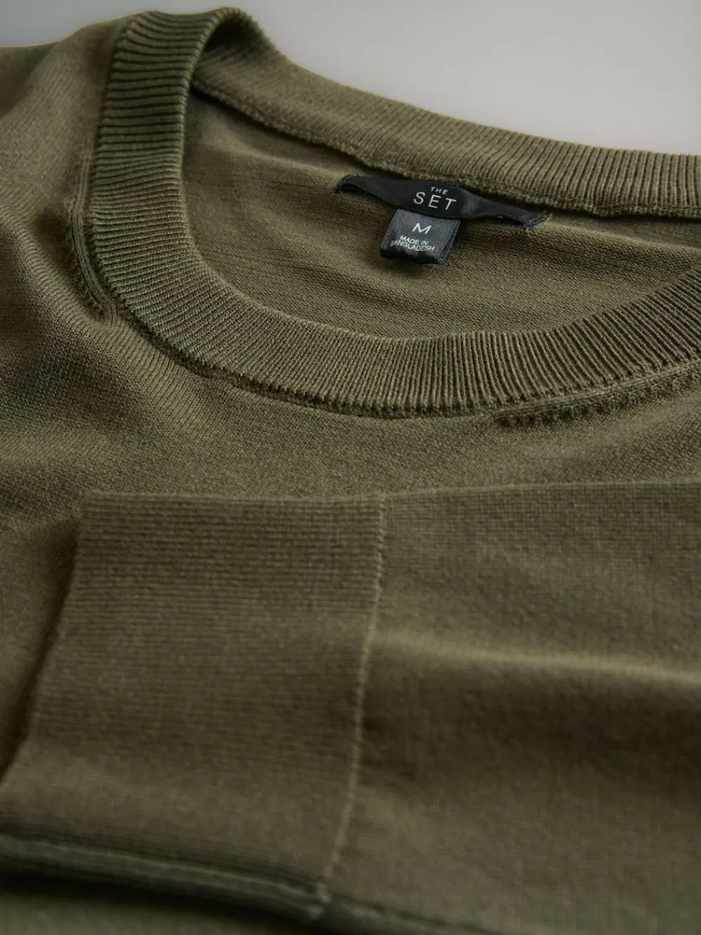 Best The Set 4 Pack Long Sleeve Knitted Crew Jumpers Black/Navy Blue/Khaki/Brown