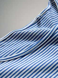 Outlet The Set 5 Pack Long Sleeve Crew Neck T-Shirts Navy/Light Blue Stripe/Red/Stone Brown/White