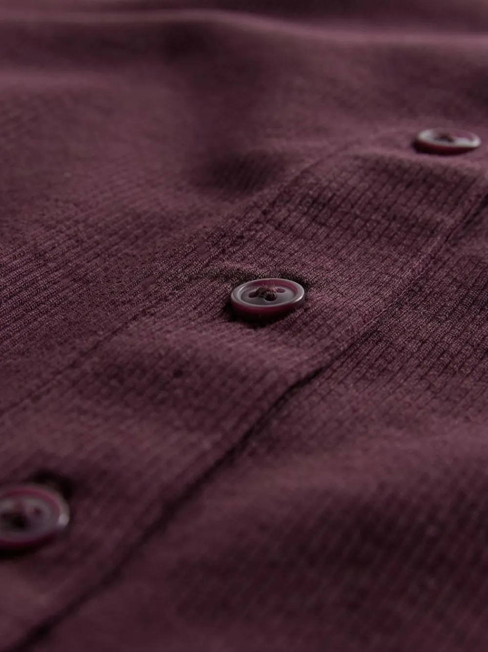 The Set 3 Pack Long Sleeve Button Through Rib T-Shirt Black/Chocolate Brown/Berry^Women Tops & T-Shirts