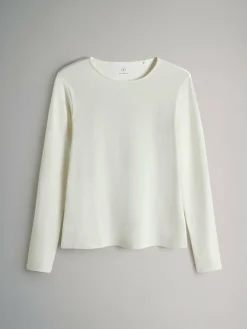 Sale The Set 7 Pack Long Sleeve Crew Neck T-Shirts Chocolate Brown/ Taupe Brown/ Light Brown/ Neutral