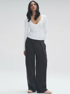 Hot The Set 5 Pack Long Sleeve V-Neck Ribbed T-Shirts Multi