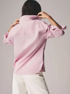 Discount The Set 2 Pack Oxford Shirts Pale Pink/White